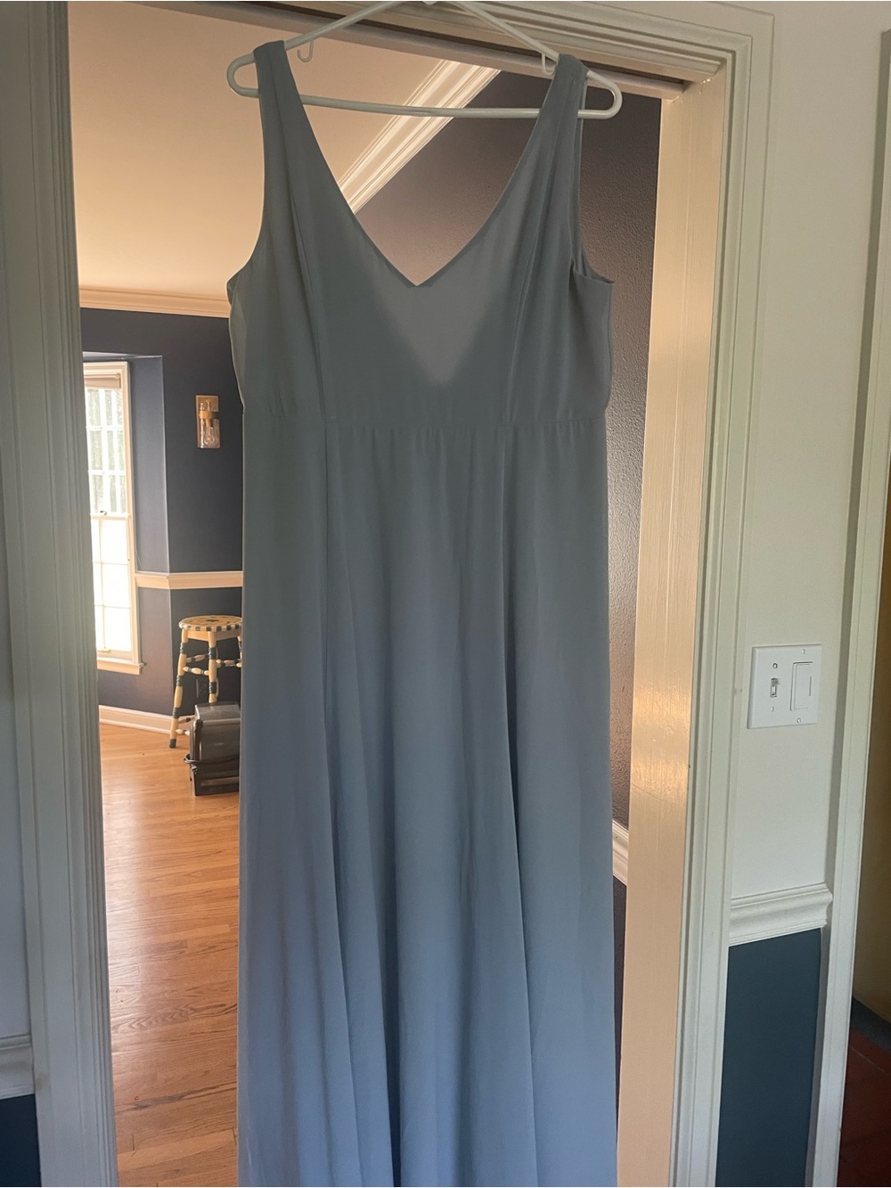 Show Me Your MuMu Pale Blue V-Neck Maxi Dress sheath